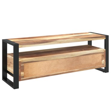 vidaXL Έπιπλο Τηλεόρασης 120x35x45cm Μασίφ Ξύλο με Φινίρισμα Sheesham