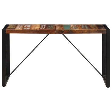 vidaXL Τραπεζαρία 140x70x75cm από Μασίφ Ανακυκλωμένο Ξύλο 1 τεμ.