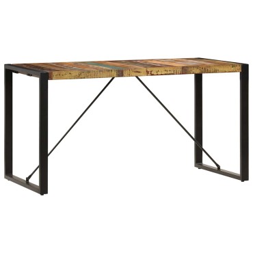 vidaXL Τραπεζαρία 140x70x75cm από Μασίφ Ανακυκλωμένο Ξύλο 1 τεμ.