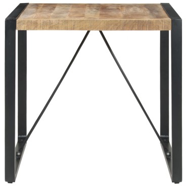 vidaXL Τραπεζαρία 80x80x75cm από Ακατέργαστο Ξύλο Μάνγκο 1 τεμ.