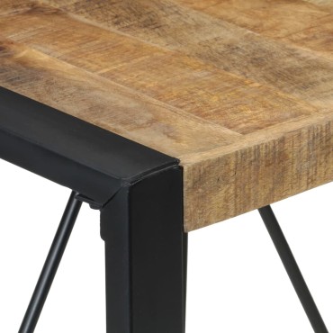 vidaXL Τραπεζαρία 80x80x75cm από Ακατέργαστο Ξύλο Μάνγκο 1 τεμ.