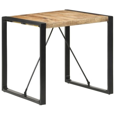 vidaXL Τραπεζαρία 80x80x75cm από Ακατέργαστο Ξύλο Μάνγκο 1 τεμ.