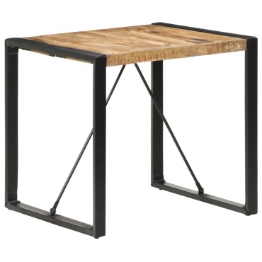 vidaXL Τραπεζαρία 80x80x75cm από Ακατέργαστο Ξύλο Μάνγκο 1 τεμ.