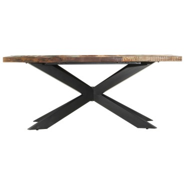 vidaXL Τραπεζαρία 180x90x76cm από Μασίφ Ανακυκλωμένο Ξύλο 1 τεμ.