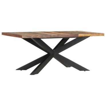 vidaXL Τραπεζαρία 180x90x76cm από Μασίφ Ανακυκλωμένο Ξύλο 1 τεμ.