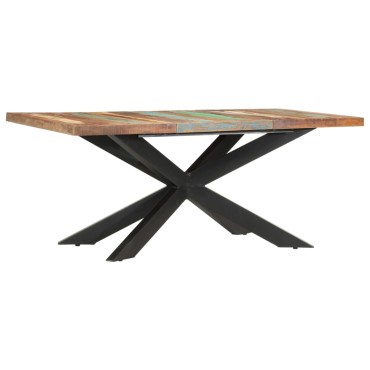 vidaXL Τραπεζαρία 180x90x76cm από Μασίφ Ανακυκλωμένο Ξύλο 1 τεμ.