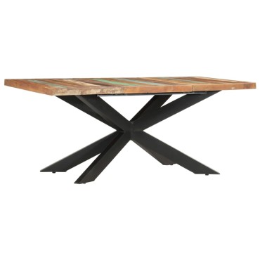 vidaXL Τραπεζαρία 180x90x76cm από Μασίφ Ανακυκλωμένο Ξύλο 1 τεμ.
