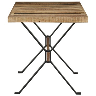 vidaXL Τραπεζαρία 140x70x76cm από Ακατέργαστο Ξύλο Μάνγκο 1 τεμ.