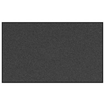 vidaXL Χαλάκι Εξώπορτας Ανθρακί και Μαύρο 90 x 150 cm 100% Πολυαμίδιο