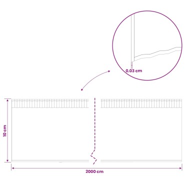 vidaxl Περίγραμμα γκαζόν 20 μ x 10 εκ Γαλβανισμένος Χάλυβας Ασημί