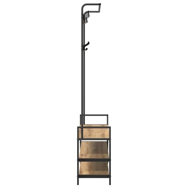 vidaXL Κρεμάστρα Artisan Δρυς 95 x 34 x 184 εκ Επεξεργασμένο ξύλο