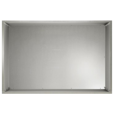 vidaXL Γλάστρα Κήπου 2 τμχ. Ασημί 60 x 40 x 50 cm Ανοξείδωτο Ατσάλι