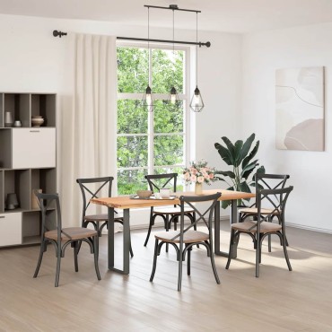 vidaXL Πόδια Κονσόλας 2 τεμ. σε σχήμα U, Ανθρακί 28x(72-73)cm από Ατσάλι