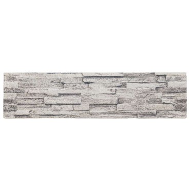 vidaXL Πάνελ τοίχου 10 τμχ. 100 x 25 cm Ανοιχτό γκρι Αφρός EPS
