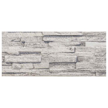 vidaXL Πάνελ τοίχου 10 τμχ. 100 x 25 cm Ανοιχτό γκρι Αφρός EPS