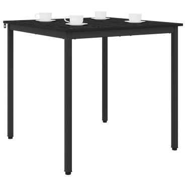 vidaXL Τραπεζαρίες 80x80x75cm ΜΕΤΑΛΛΟ τετράγωνο
