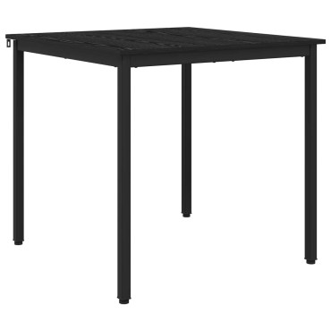 vidaXL Τραπεζαρίες 80x80x75cm Επεξεργασμένο Ξύλο Μαύρη Δρυς