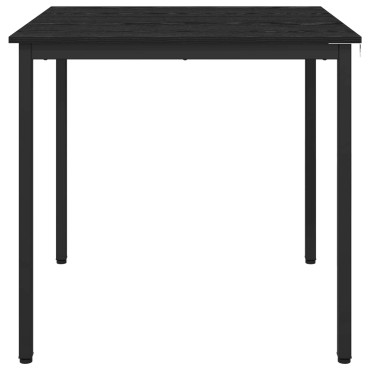 vidaXL Τραπεζαρίες 80x80x75cm Επεξεργασμένο Ξύλο Μαύρη Δρυς