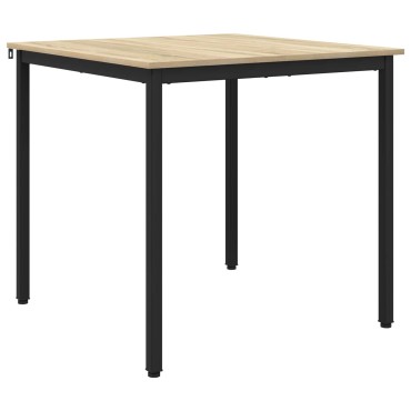 vidaXL Τραπεζαρίες 80x80x75cm Επεξεργασμένο Ξύλο Sonoma Δρυς
