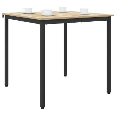 vidaXL Τραπεζαρίες 80x80x75cm Επεξεργασμένο Ξύλο Sonoma Δρυς