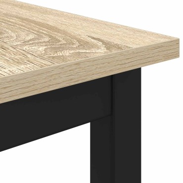 vidaXL Τραπεζαρίες 80x80x75cm Επεξεργασμένο Ξύλο Sonoma Δρυς