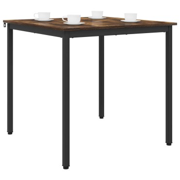 vidaXL Τραπεζαρίες 80x80x75cm Επεξεργασμένο Ξύλο τετράγωνο