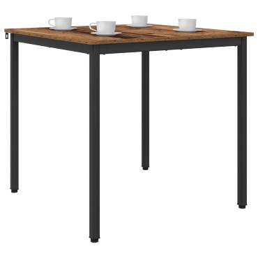 vidaXL Τραπεζαρίες 80x80x75cm Επεξεργασμένο Ξύλο Ξύλο δρυός