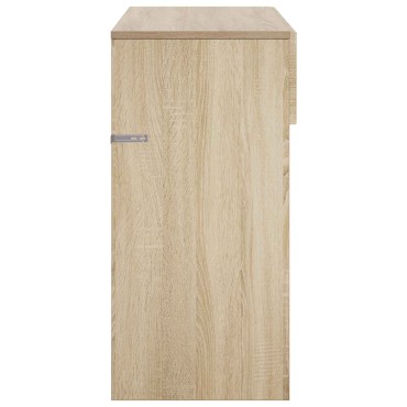 vidaXL Κονσόλα Sonoma Δρυς 96,5x38x75cm Επεξεργασμένο ξύλο
