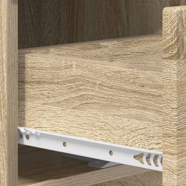 vidaXL Κονσόλα Sonoma Δρυς 96,5x38x75cm Επεξεργασμένο ξύλο