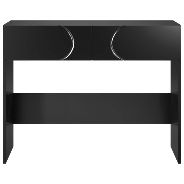 vidaXL Κονσόλα Μαύρο 96,5x38x75cm Επεξεργασμένο ξύλο