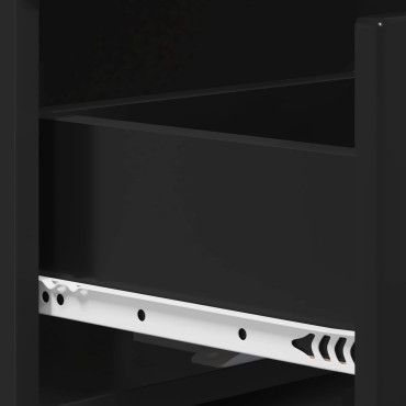 vidaXL Κονσόλα Μαύρο 96,5x38x75cm Επεξεργασμένο ξύλο