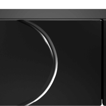 vidaXL Κονσόλα Μαύρο 96,5x38x75cm Επεξεργασμένο ξύλο