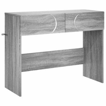 vidaXL Κονσόλα Γκρι Sonoma 96,5x38x75cm Επεξεργασμένο ξύλο