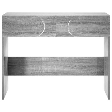 vidaXL Κονσόλα Γκρι Sonoma 96,5x38x75cm Επεξεργασμένο ξύλο
