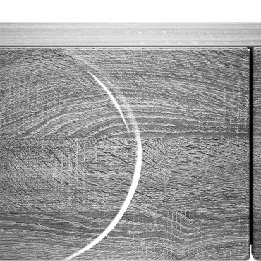 vidaXL Κονσόλα Γκρι Sonoma 96,5x38x75cm Επεξεργασμένο ξύλο