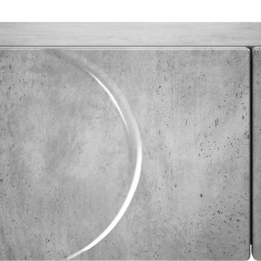 vidaXL Κονσόλα Γκρι Σκυροδέματος 96,5x38x75cm Επεξεργασμένο ξύλο