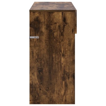 vidaXL Κονσόλα Καπνισμένο Ξύλο Δρυός 96,5x38x75cm