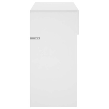 vidaXL Κονσόλα Γυαλιστερό Λευκό 96,5x38x75cm Επεξεργασμένο ξύλο