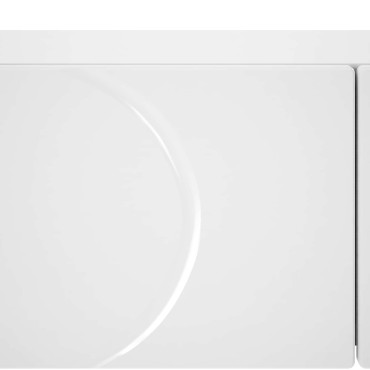 vidaXL Κονσόλα Γυαλιστερό Λευκό 96,5x38x75cm Επεξεργασμένο ξύλο