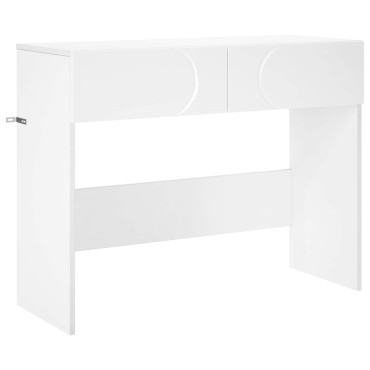 vidaXL Κονσόλα Λευκό 96,5x38x75cm Επεξεργασμένο ξύλο
