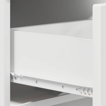 vidaXL Κονσόλα Λευκό 96,5x38x75cm Επεξεργασμένο ξύλο