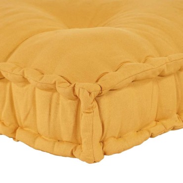 vidaXL Μαξιλάρι για καναπέ παλέτας Κίτρινο 120x80x12cm Ύφασμα