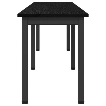 vidaXL παγκάκι Μαύρη Οξυά 160x35x45cm Επεξεργασμένο Ξύλο