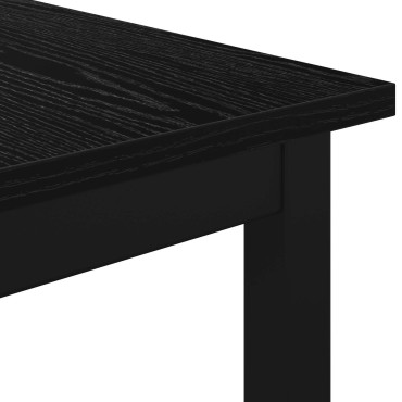 vidaXL παγκάκι Μαύρη Οξυά 160x35x45cm Επεξεργασμένο Ξύλο