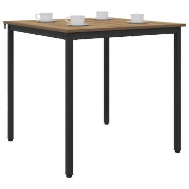 vidaXL Τραπεζαρίες 80x80x75cm Επεξεργασμένο Ξύλο Artisan Δρυς