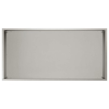 vidaXL Γλάστρα Κήπου 2 τμχ. Ασημί 60 x 30 x 50 εκ. Ανοξείδωτο Ατσάλι
