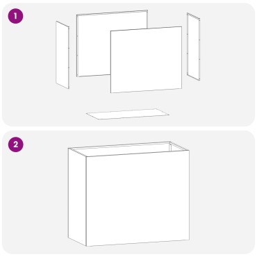 vidaXL Γλάστρα Κήπου 2 τμχ. Ασημί 60 x 30 x 50 εκ. Ανοξείδωτο Ατσάλι