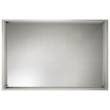 vidaXL Γλάστρα Κήπου Ασημί 60 x 40 x 40 εκ. Ανοξείδωτο Ατσάλι