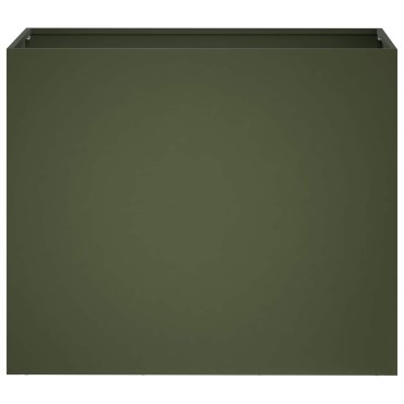 vidaXL Γλάστρα Κήπου Λαδί 60 x 30 x 50 εκ. Ψυχρής έλασης χάλυβας