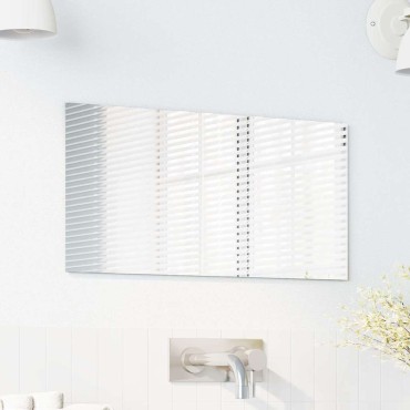 vidaXL Καθρέφτης τοίχου Ορθογώνιος 30 x 60 cm σκληρυμένο γυαλί